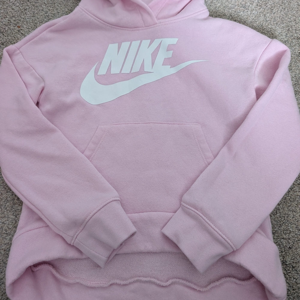 Nike Light Pink Hoodie with White Logo